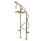 Aqua Vintage CCK8407DX Freestanding Tub Faucet with Supply Line, Stop Valve, Brushed Brass CCK8407DX - alternate 1